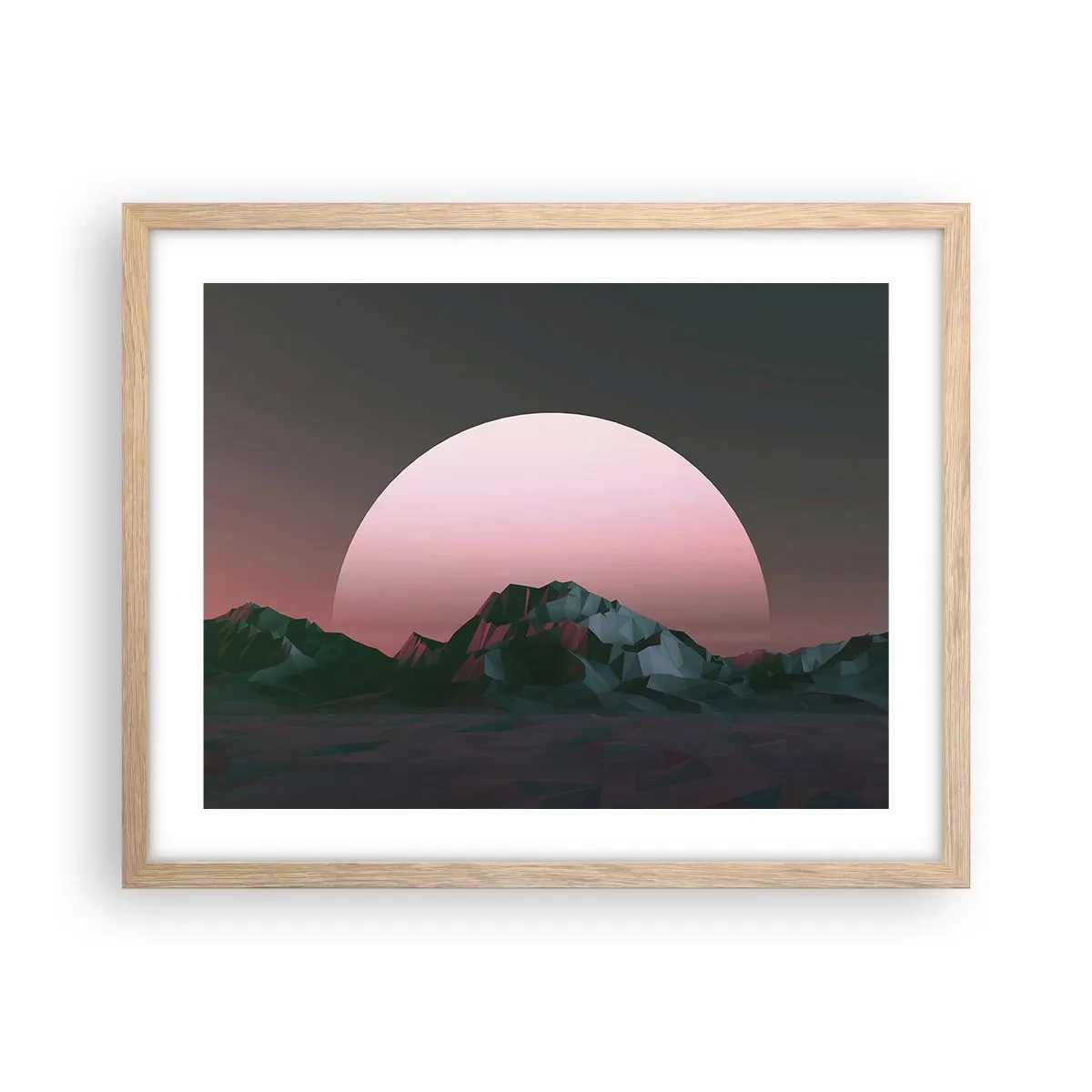 Poster in einem Rahmen aus heller Eiche - In einer Nachbargalaxie - 50x40 cm