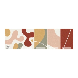 Fototapeten Muster Selbstklebend Deluxe Sticker - Kringel oder Schnörkel? - Abstraktion, Stück, Vorstellung - 100x30 cm