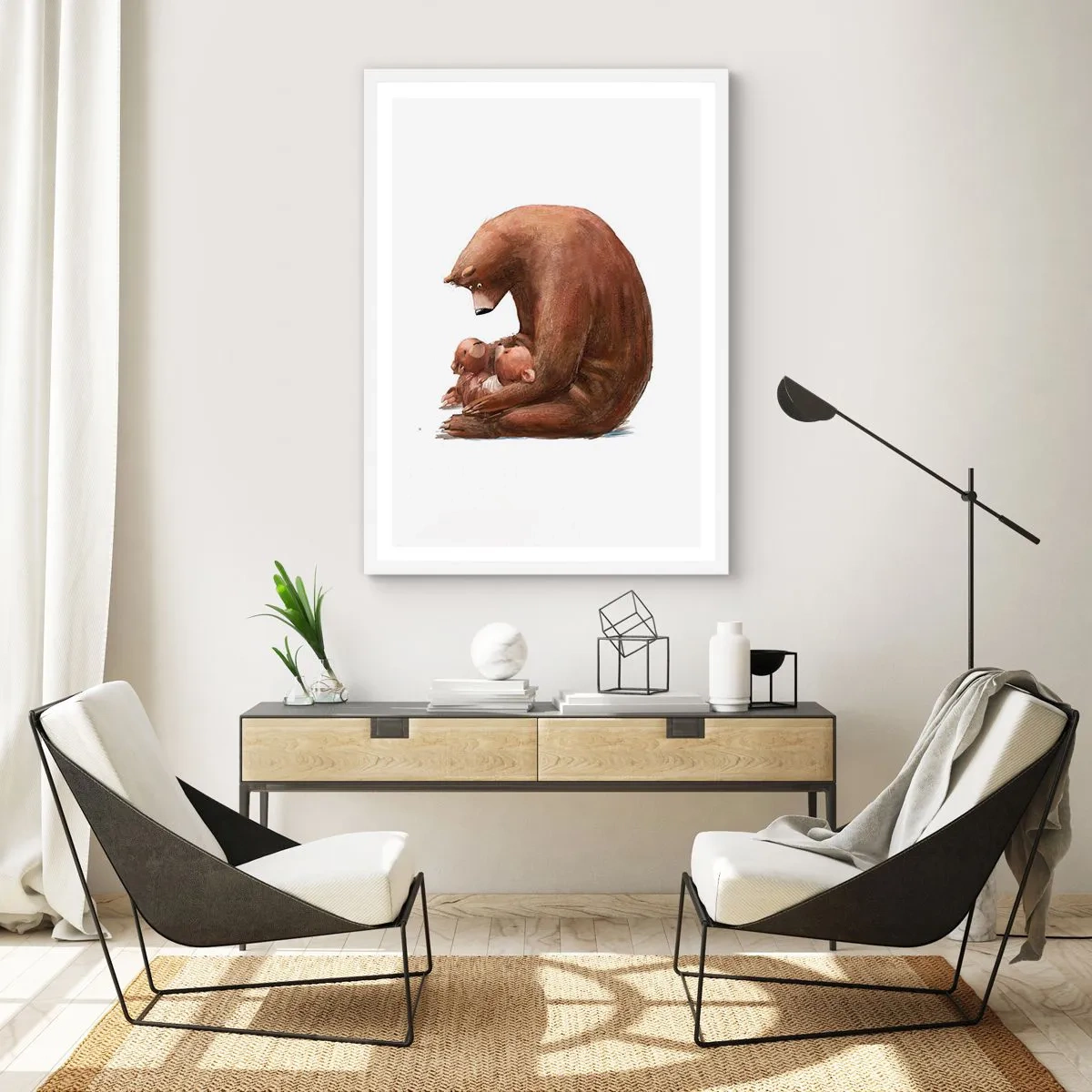 Poster in einem weißen Rahmen - Süße Träume, Kinder - 50x70 cm