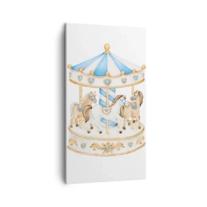 Bild auf Leinwand - Leinwandbild - Süße Kindheit - 45x80 cm