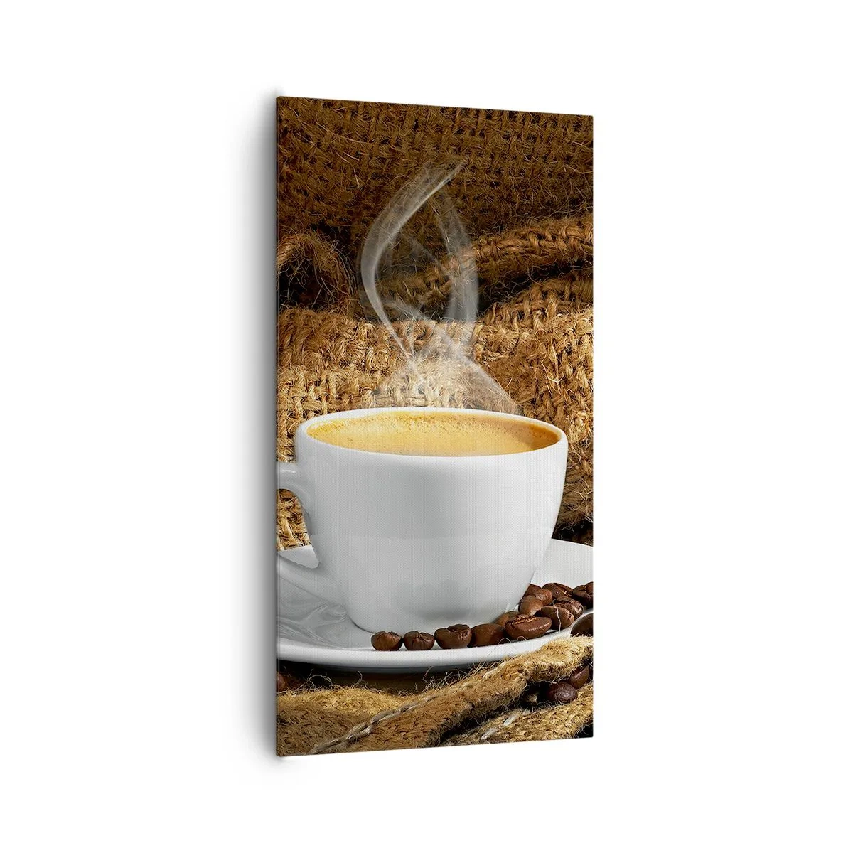 Bild auf Leinwand - Leinwandbild - Der Geruch von Mokka und die Dicke der Honigflüssigkeit - 65x120 cm