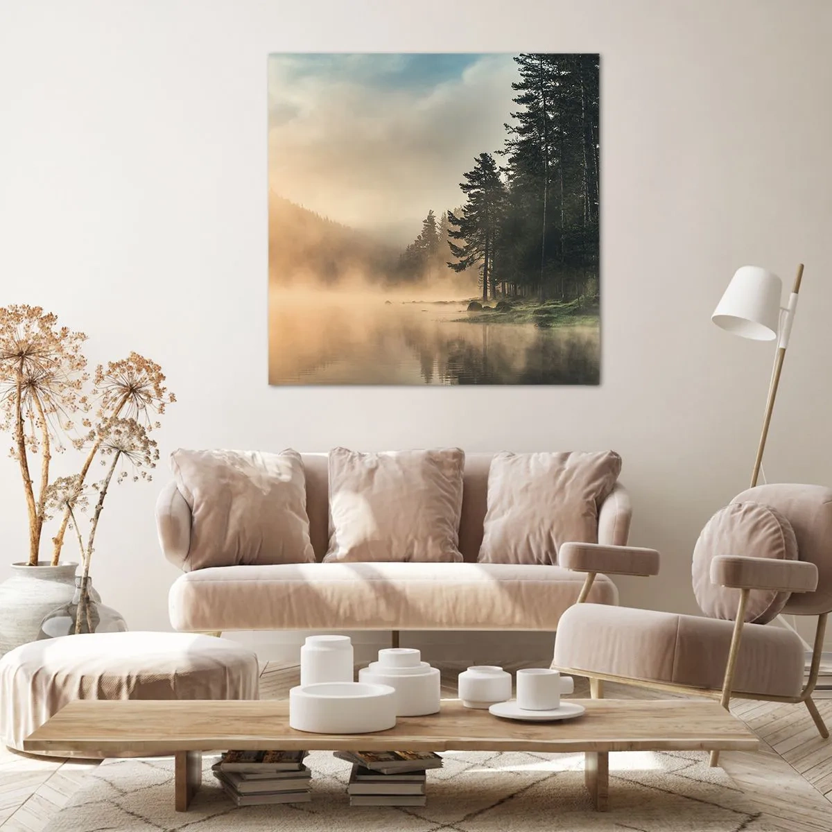 Bild auf Leinwand - Leinwandbild - Die Geburt des Tages - 50x50 cm