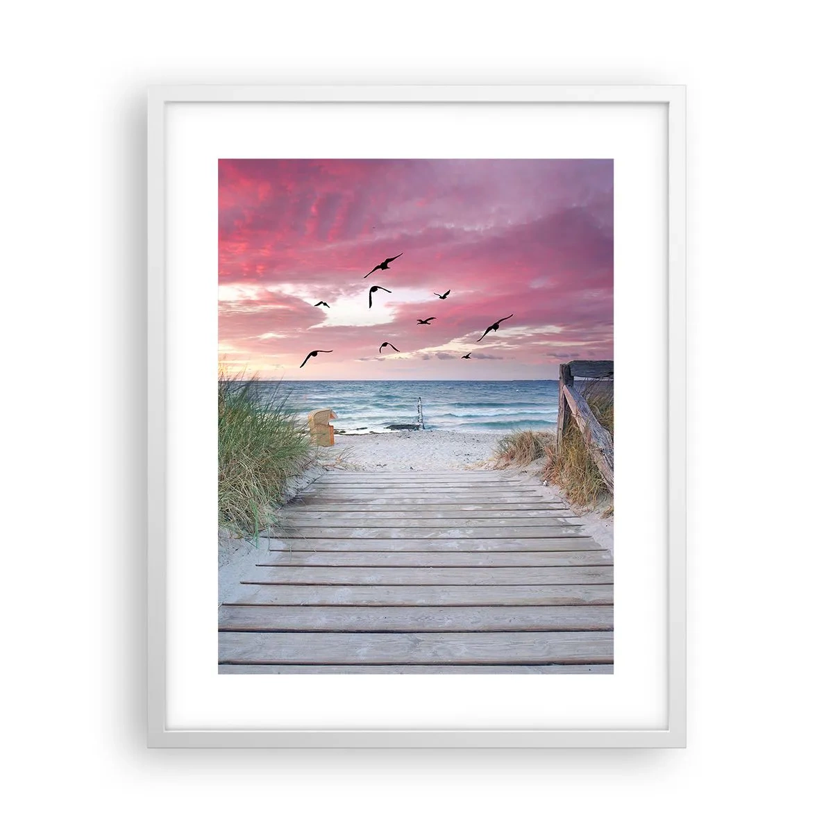 Poster in einem weißen Rahmen - Baltischer Eindruck - 40x50 cm