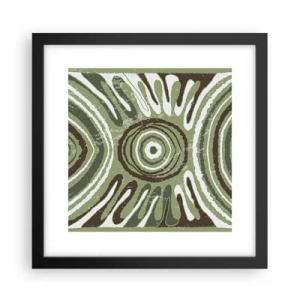 Poster in einem schwarzem Rahmen - Explosion von Emotionen - 30x30 cm