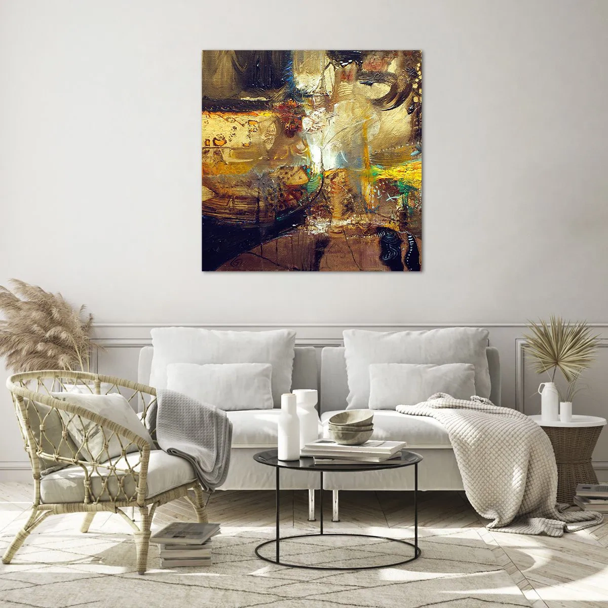 Glasbild - Bild auf glas - Kalt, wärmer, heiß - 60x60 cm