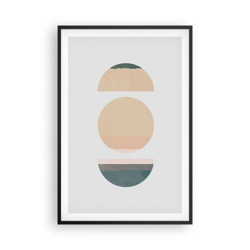 Poster in einem schwarzem Rahmen - Ein Rad hinter dem anderen… - 61x91 cm