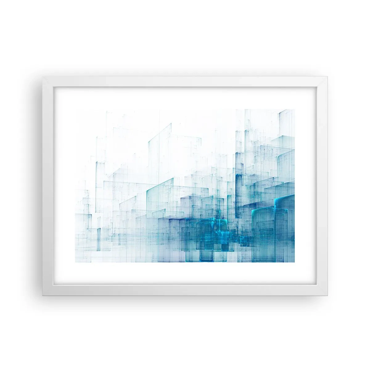 Poster in einem weißen Rahmen - Wie der Raum wgeschaffen urde - 40x30 cm