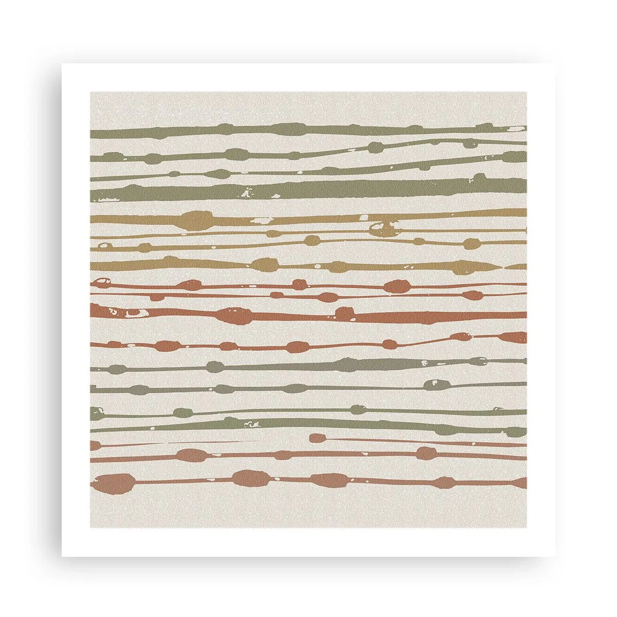 Poster - Musikalische Notation von Farben - 60x60 cm