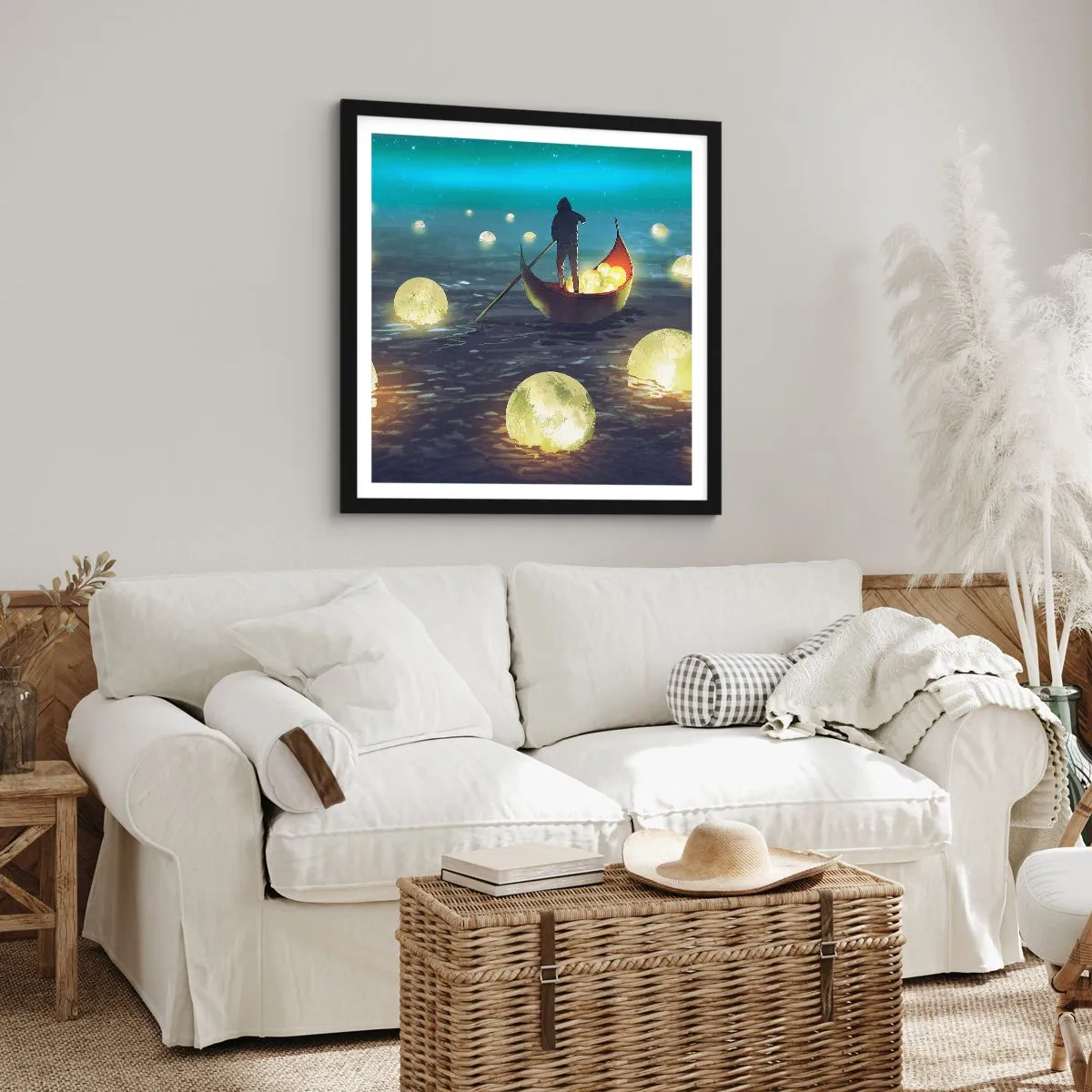 Poster in einem schwarzem Rahmen - Dinge, von denen Philosophen nie geträumt haben - 50x50 cm