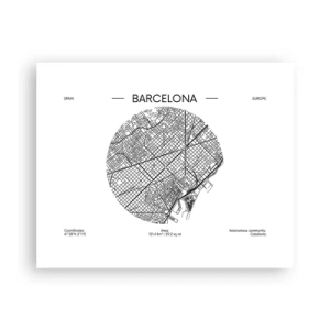 Poster - Anatomie von Barcelona - 50x40 cm