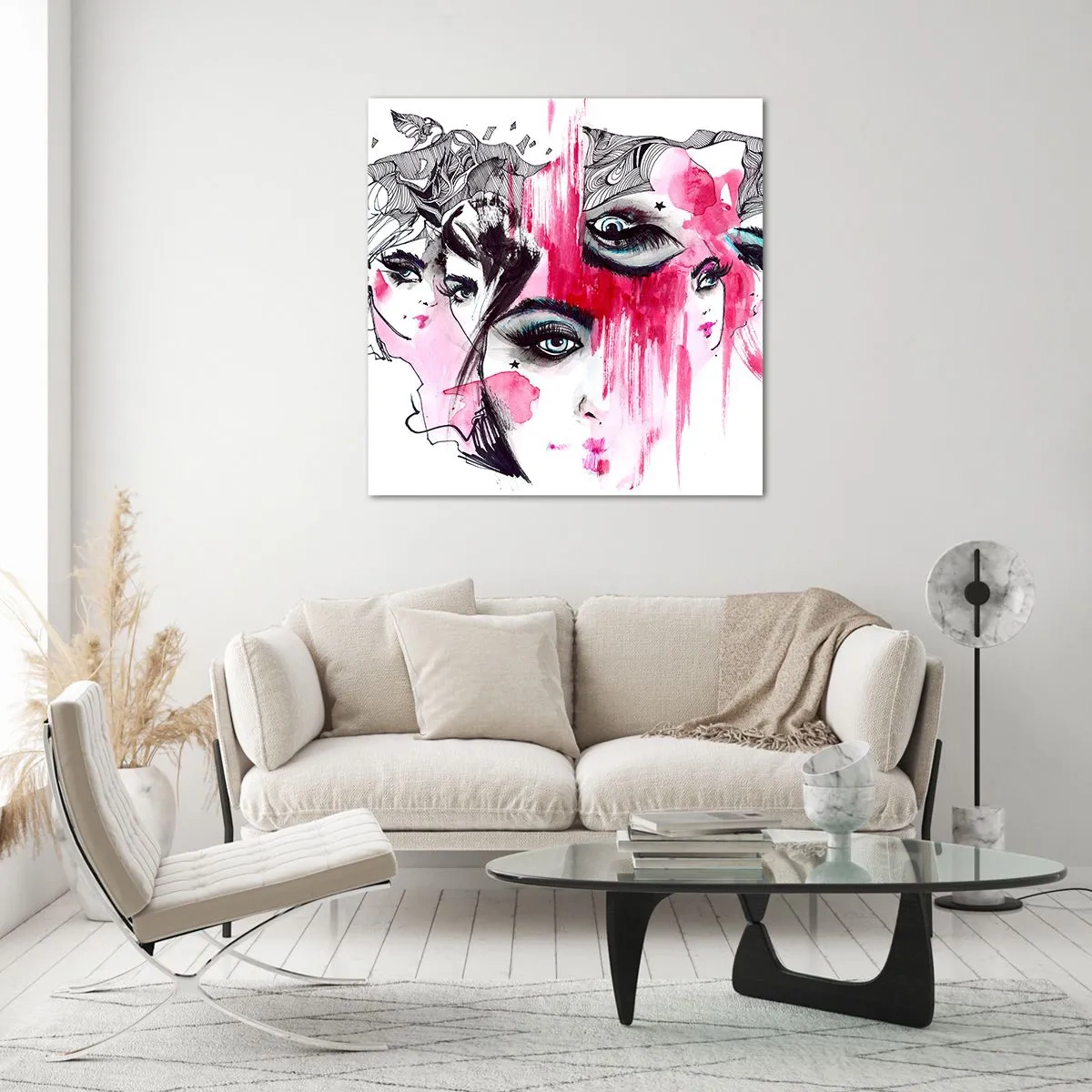 Glasbild - Bild auf glas - , - 70x70 cm