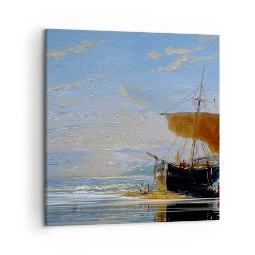 Bild auf Leinwand - Leinwandbild - Wasser, Land, Luft - 50x50 cm
