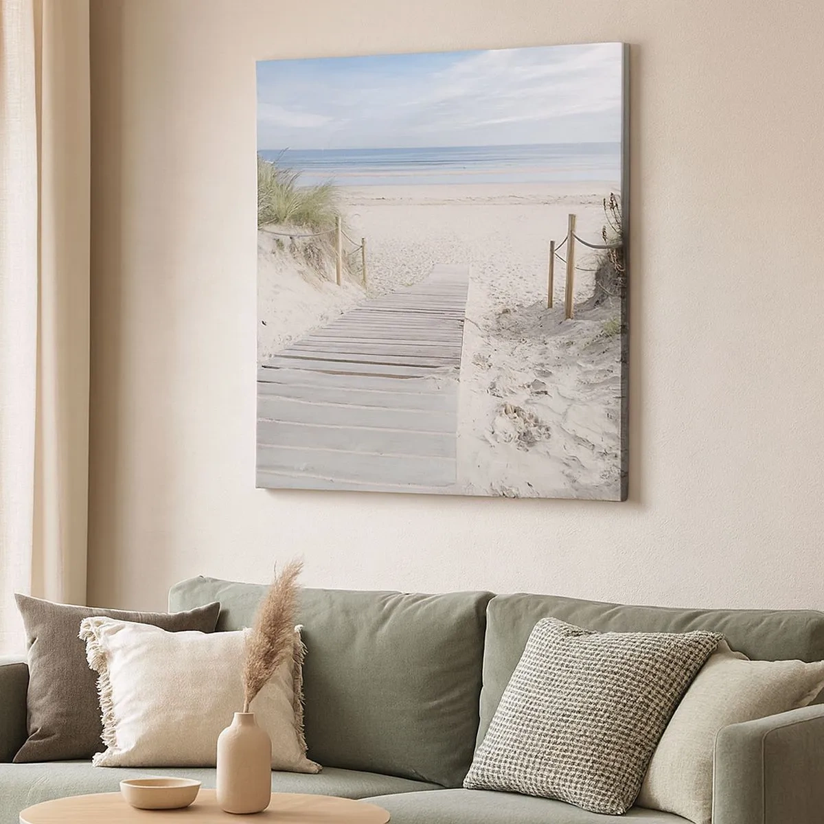 Bild auf Leinwand - Leinwandbild - Bis zum Horizont - 30x30 cm