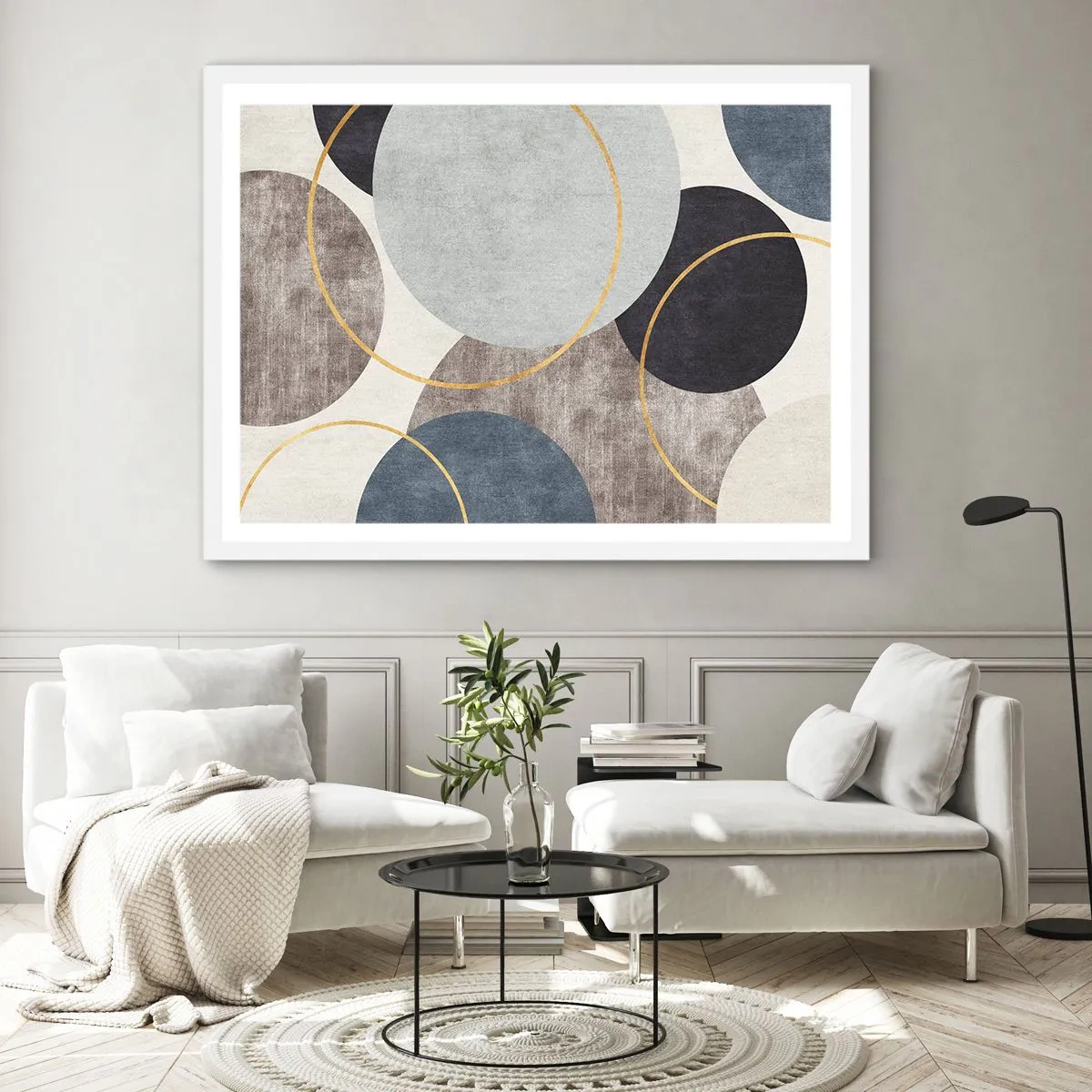 Poster in einem weißen Rahmen - Rad für Rad - 100x70 cm