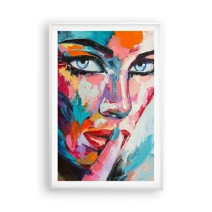 Poster in einem weißen Rahmen - Unser erstes Geheimnis - 61x91 cm