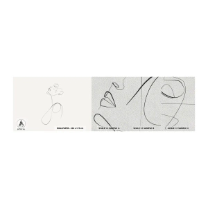 Fototapeten Muster Premium Sand - Versunken in Träumen - Frau, Grafik, Stück - 100x30 cm
