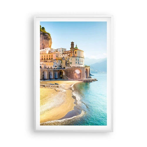 Poster in einem weißen Rahmen - Die Stadt ist unglaublich - 61x91 cm