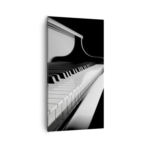 Bild auf Leinwand - Leinwandbild - Harmonie von Formen und Farben - 55x100 cm