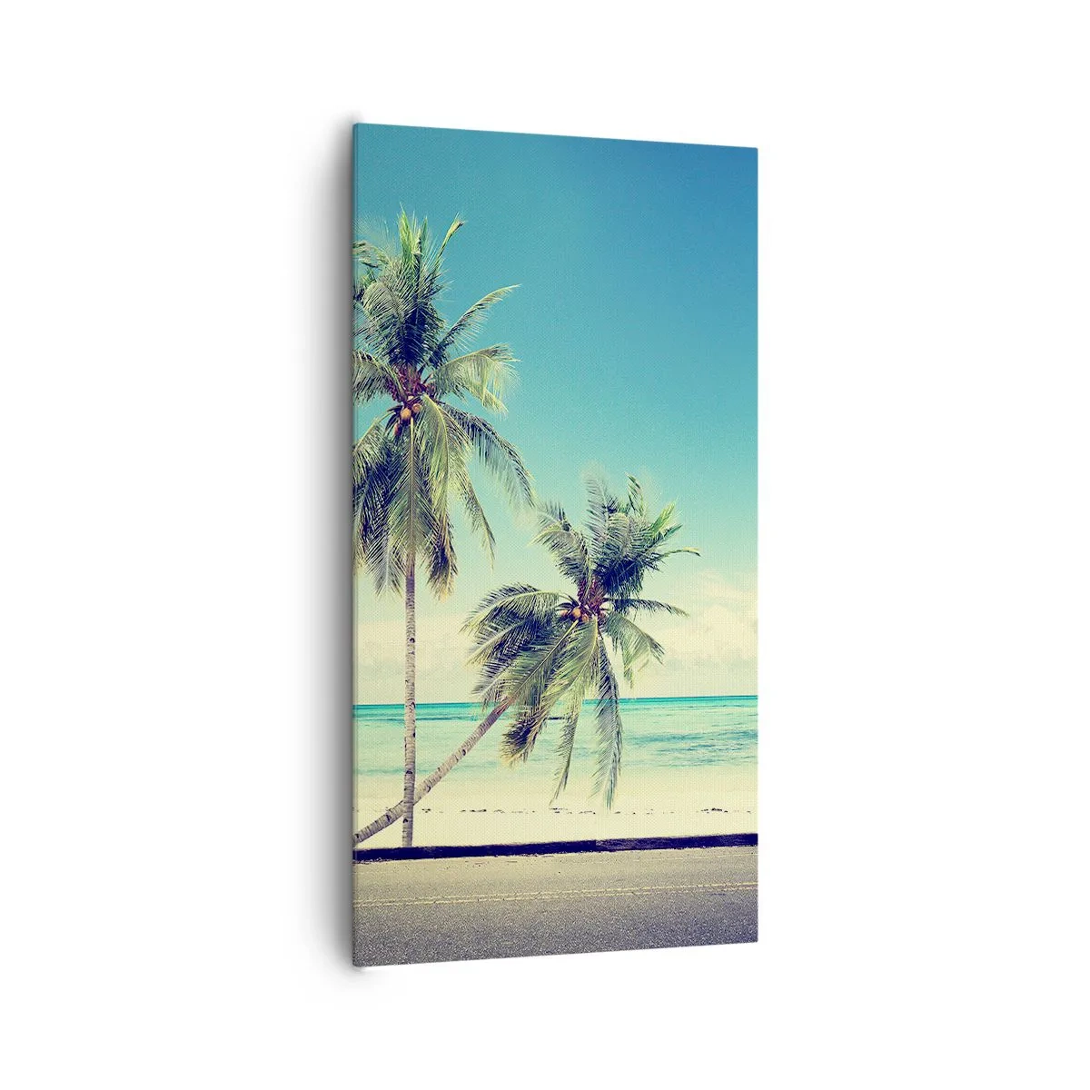 Bild auf Leinwand - Leinwandbild - Zeit um in die Ferien zu starten - 65x120 cm