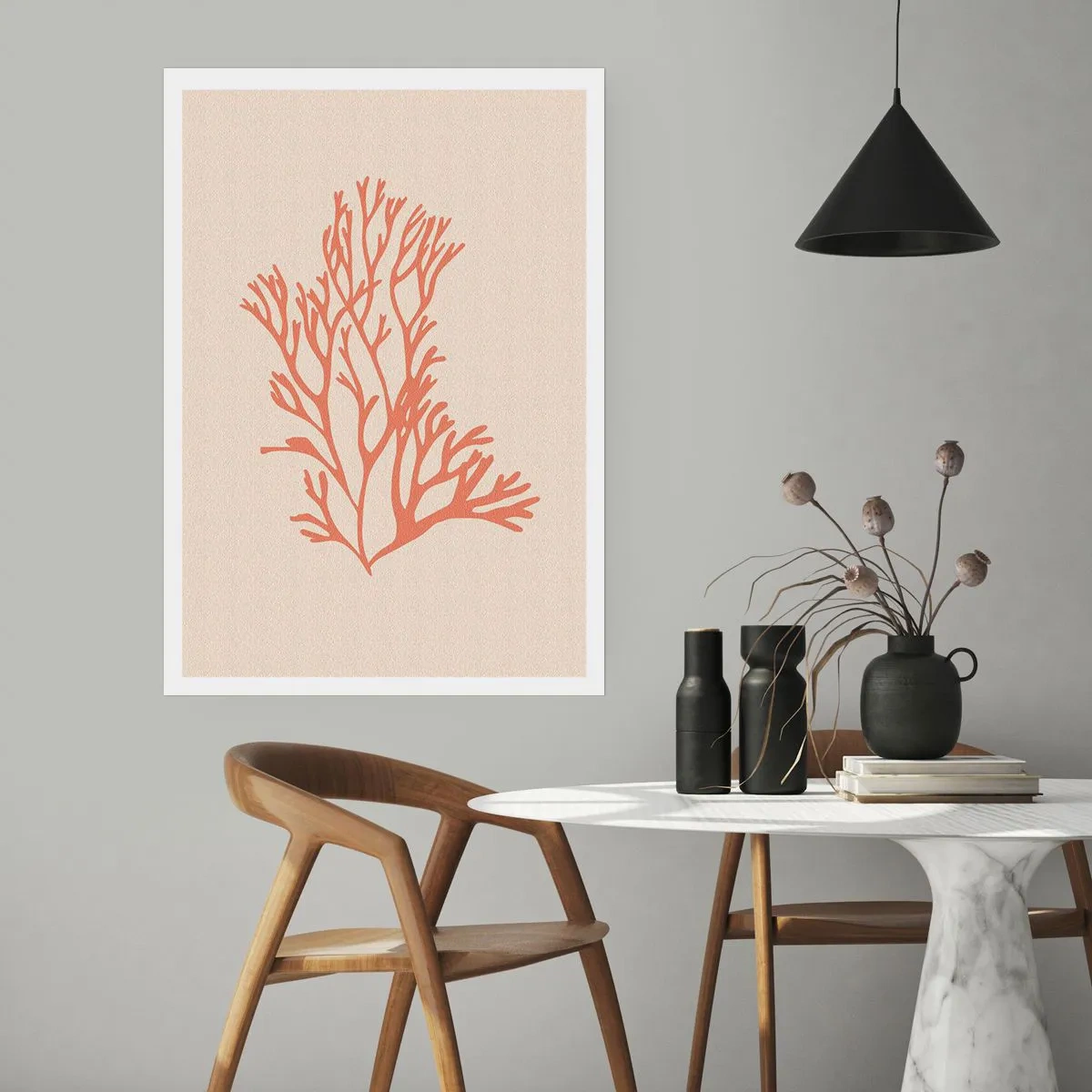 Poster - Korallenfiligran - 30x40 cm