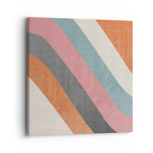 Bild auf Leinwand - Leinwandbild - Diagonale Komposition – Bewegung - 40x40 cm