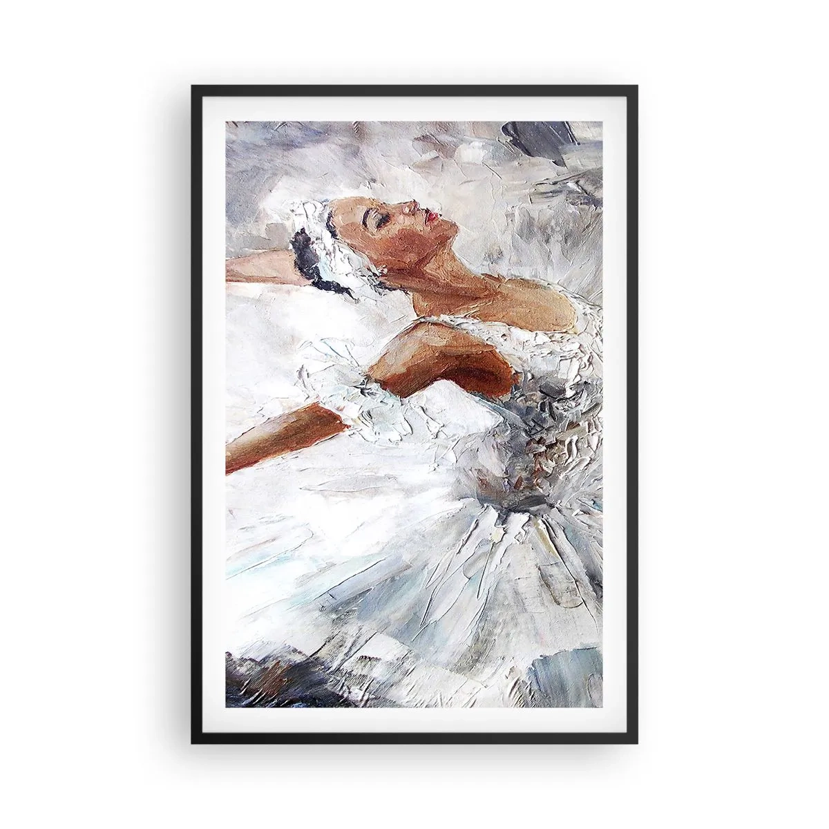Poster in einem schwarzem Rahmen - Zart und leicht wie Tüll - 61x91 cm