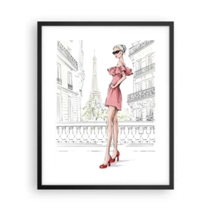 Poster in einem schwarzem Rahmen - Modekunst - 40x50 cm