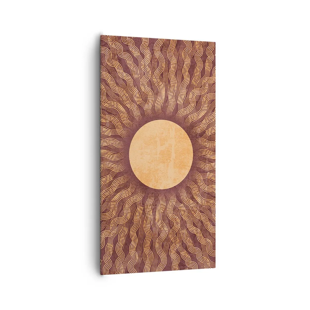 Bild auf Leinwand - Leinwandbild - Sonnensymbol - 65x120 cm