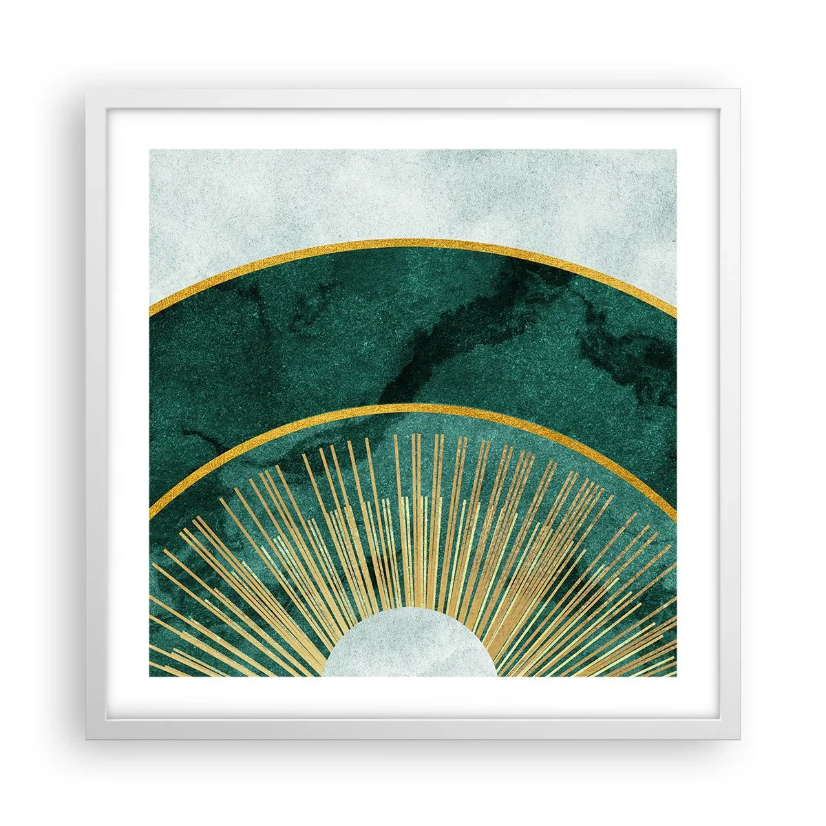 Poster in einem weißen Rahmen - Anderes Sonnensystem - 50x50 cm