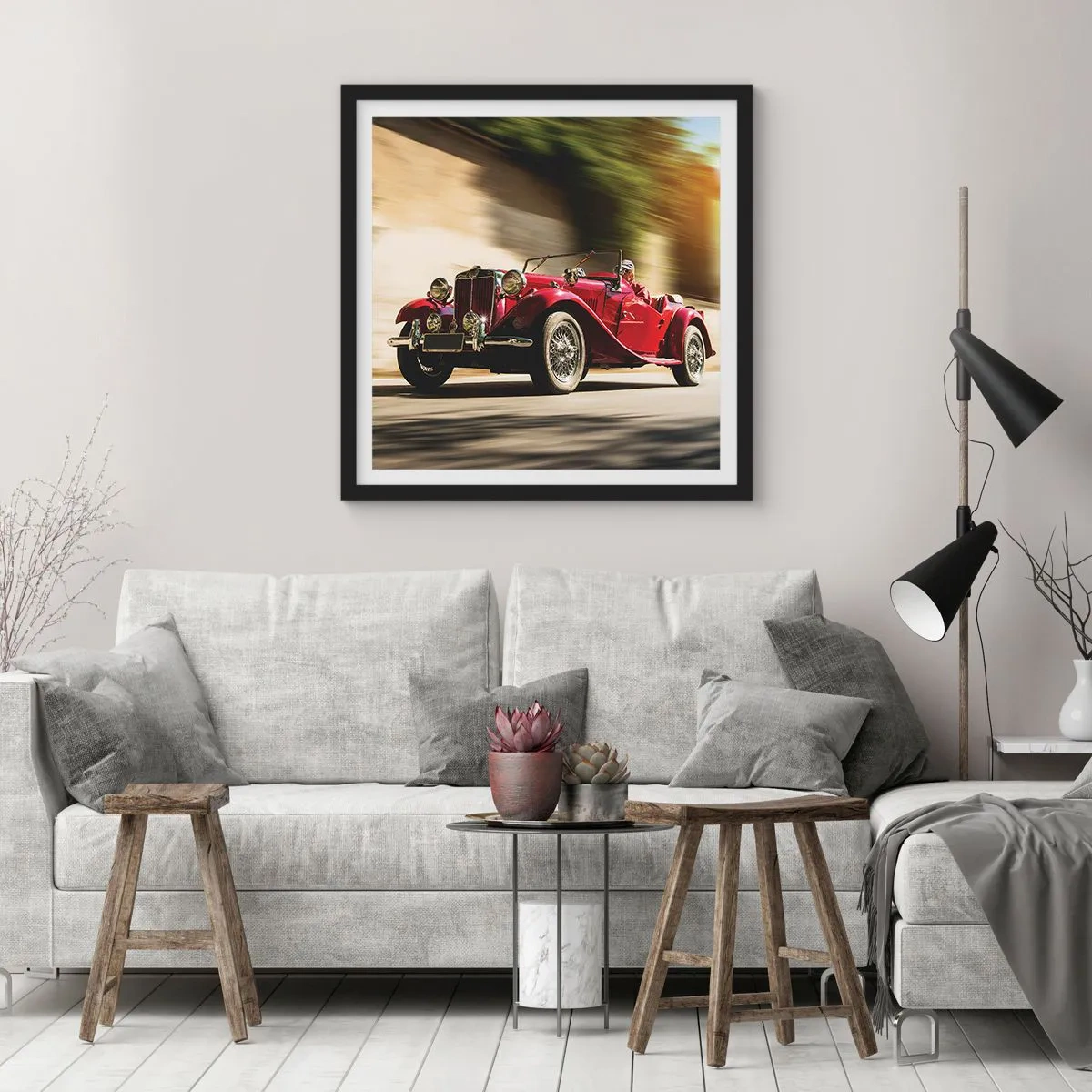 Poster in einem schwarzem Rahmen - Schöner als Nike von Samothrake - 30x30 cm