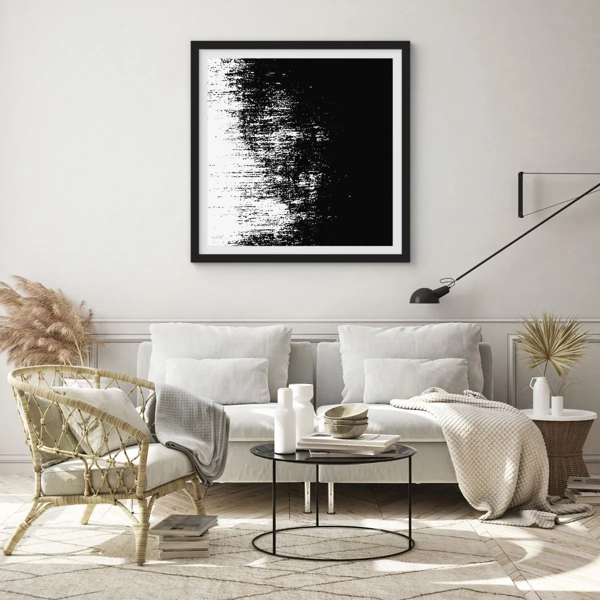 Poster in einem schwarzem Rahmen - Und der Gewinner ist ... - 40x40 cm