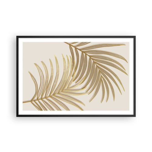 Poster in einem schwarzem Rahmen - Goldene Palme! - 91x61 cm