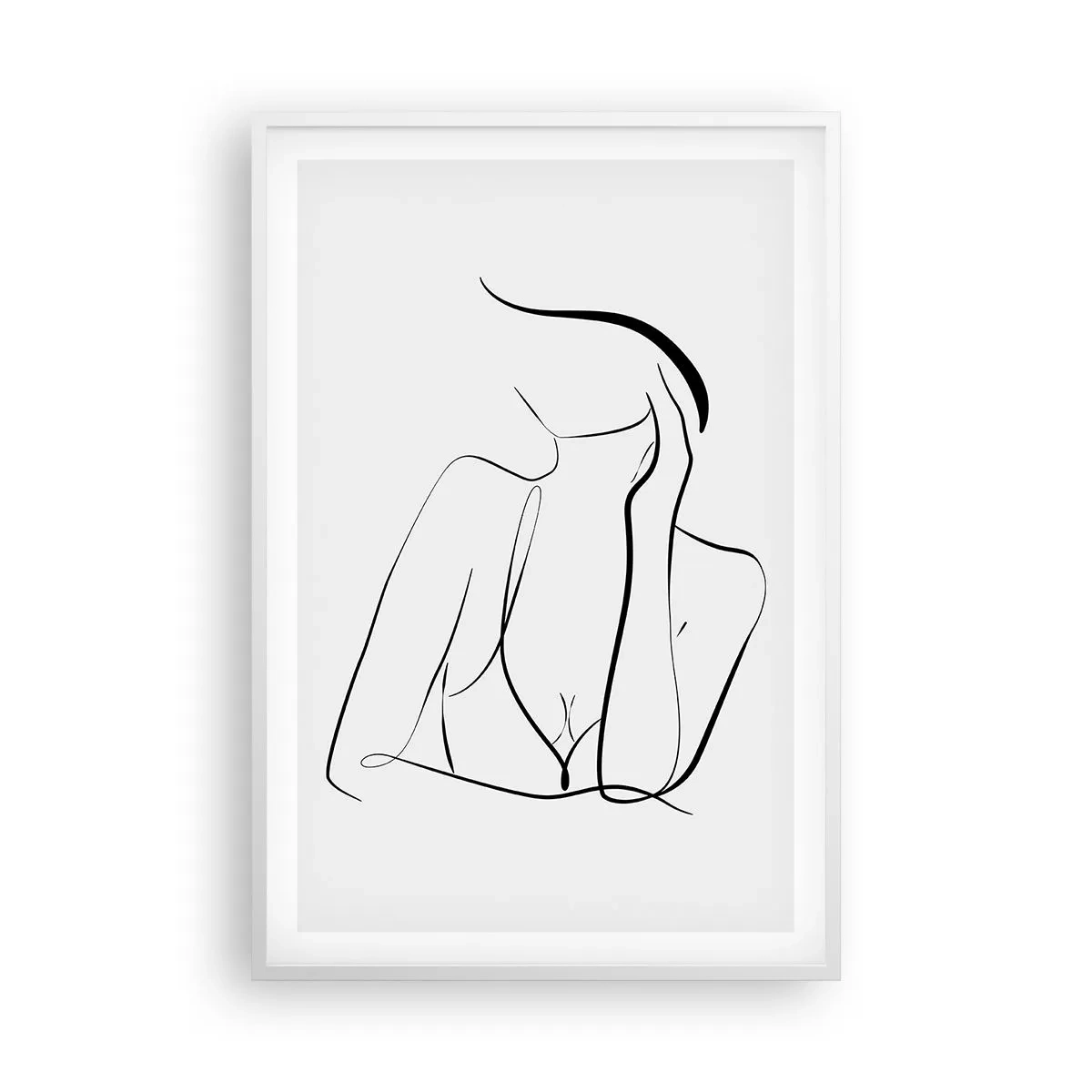 Poster in einem weißen Rahmen - Auf der Traumwelle - 61x91 cm