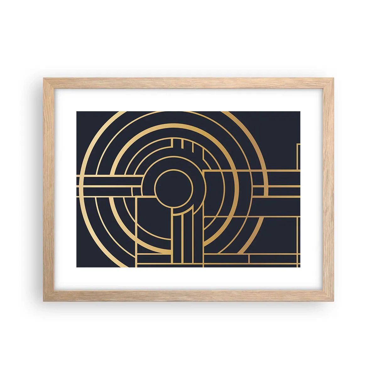 Poster in einem Rahmen aus heller Eiche - Wendungen der Dinge - 40x30 cm