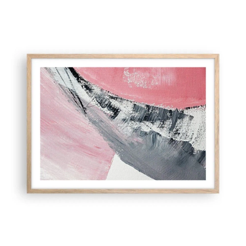 Poster in einem Rahmen aus heller Eiche - Passende Komposition - 70x50 cm