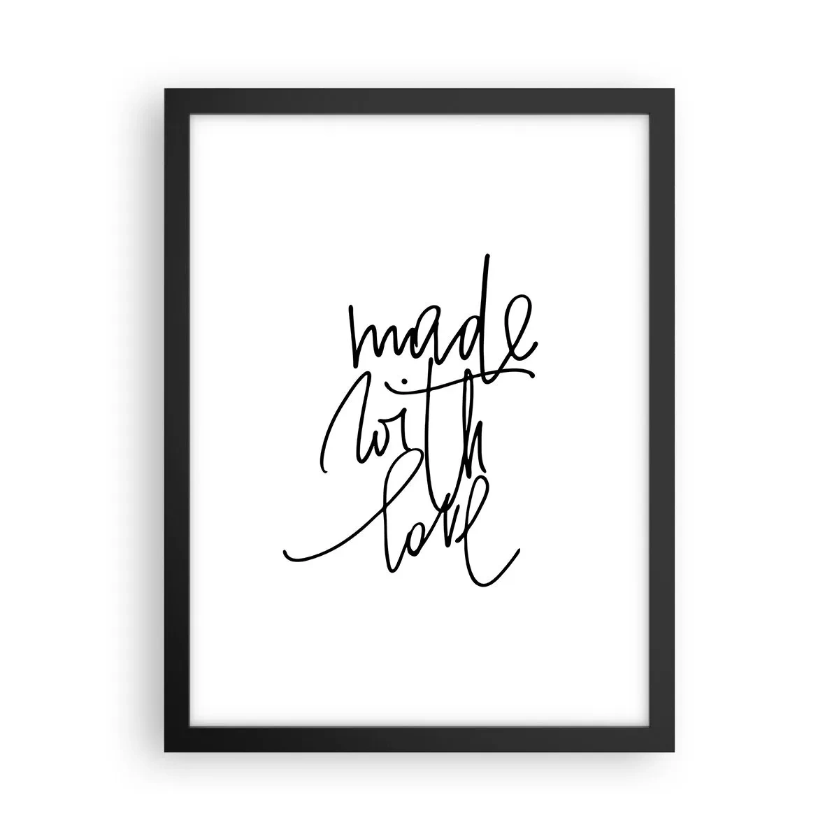 Poster in einem schwarzem Rahmen - Die beste Marke - 30x40 cm