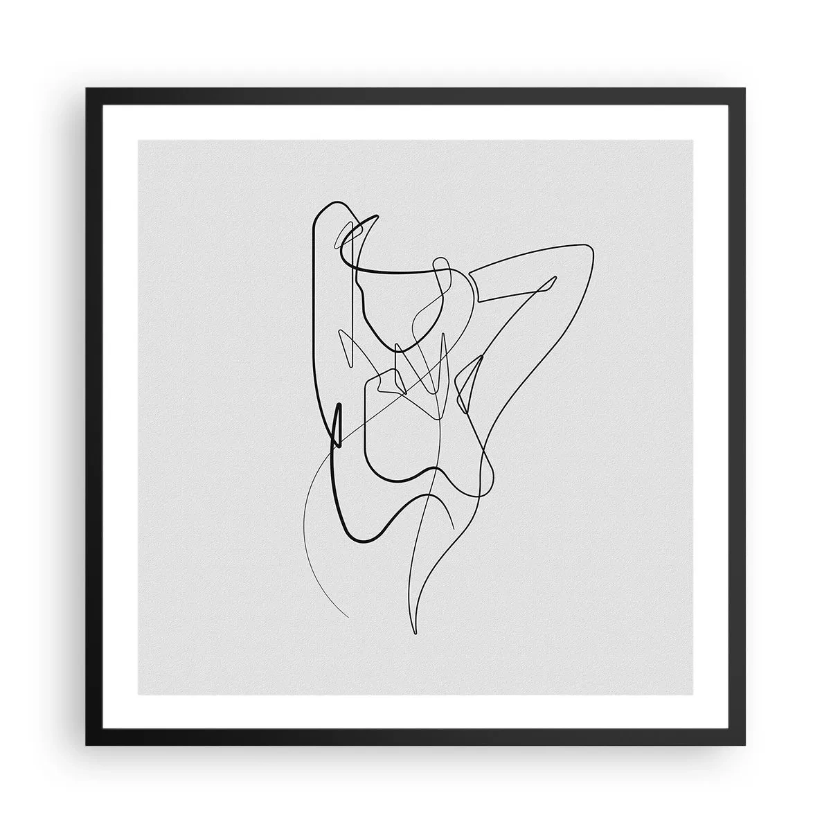 Poster in einem schwarzem Rahmen - So, wie du wirklich bist ... - 60x60 cm