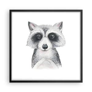 Poster in einem schwarzem Rahmen - Ein Moment zum Bewegen - 50x50 cm