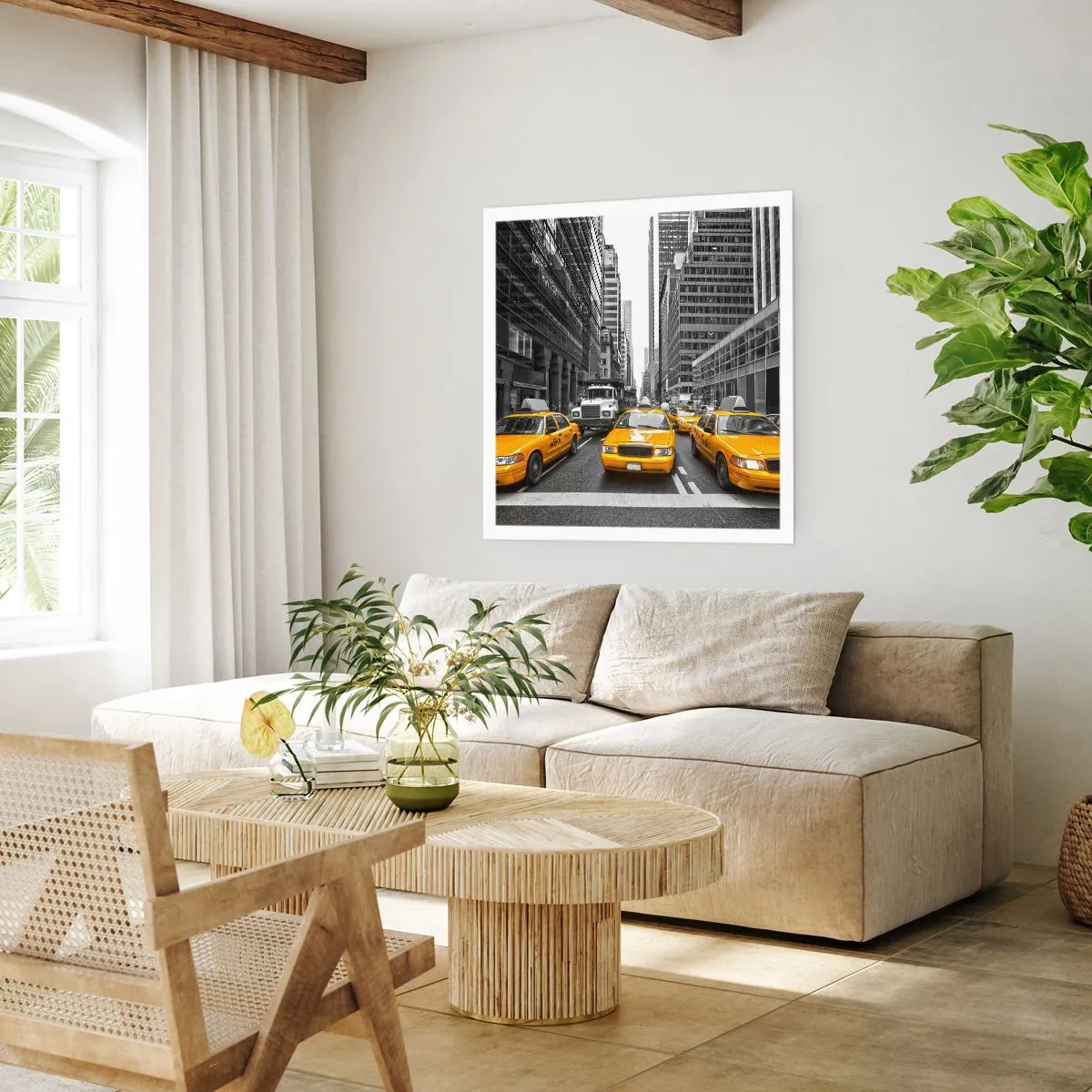 Poster - Wir färben die Stadt - 60x60 cm