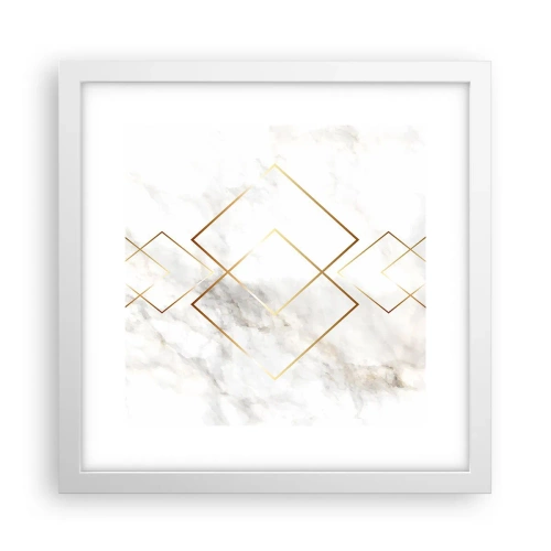 Poster in einem weißen Rahmen - Ein Blick in die Unendlichkeit - 30x30 cm