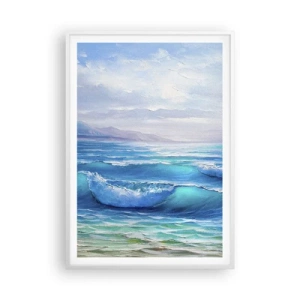 Poster in einem weißen Rahmen - Es bringt Erleichterung - 70x100 cm