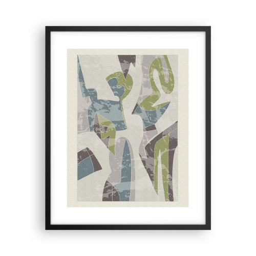 Poster in einem schwarzem Rahmen - Komposition hinter dem Glas - 40x50 cm