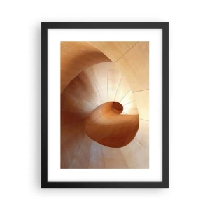 Poster in einem schwarzem Rahmen - Architektonische Serpentine - 30x40 cm