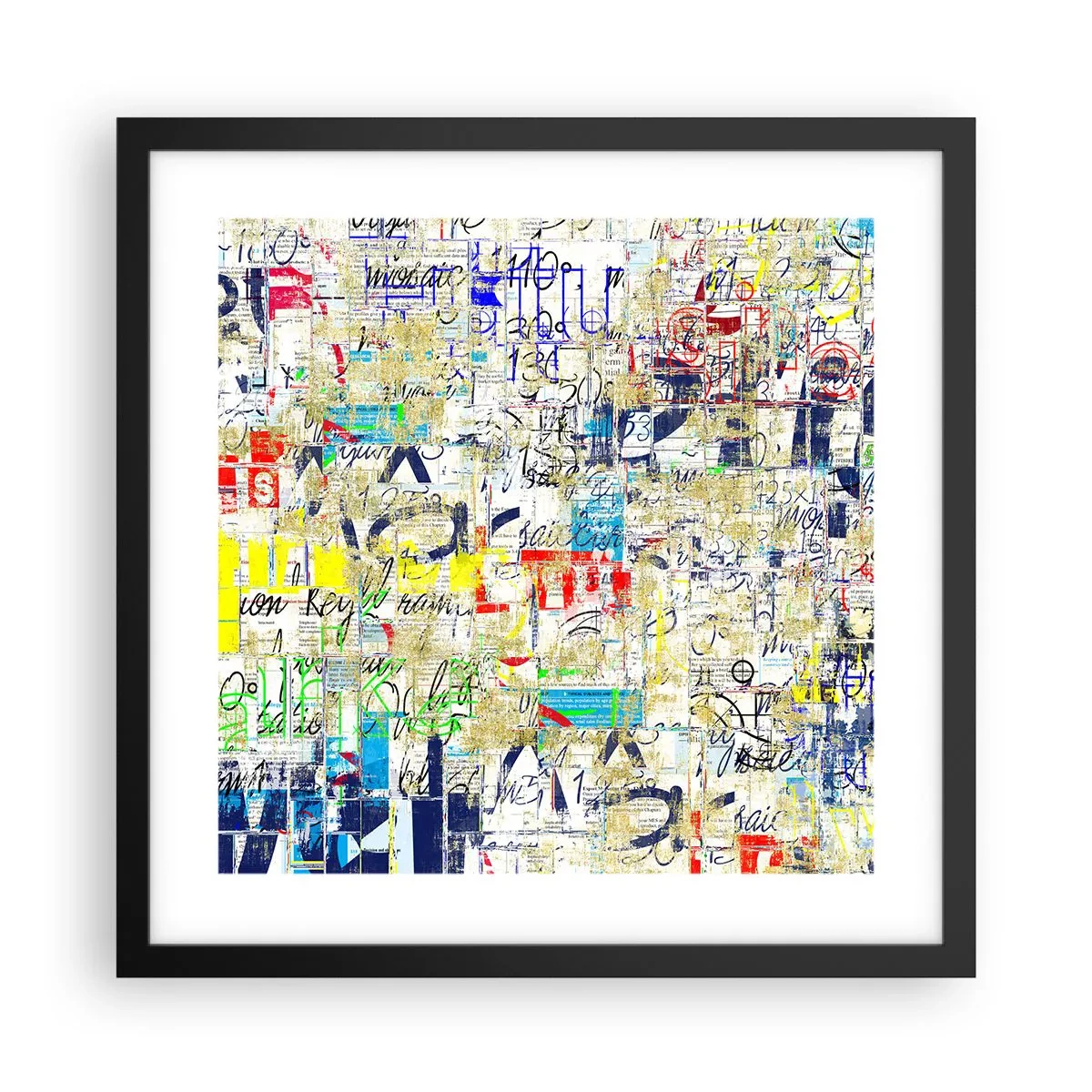 Poster in einem schwarzem Rahmen - Es freut einfach die Augen - 40x40 cm