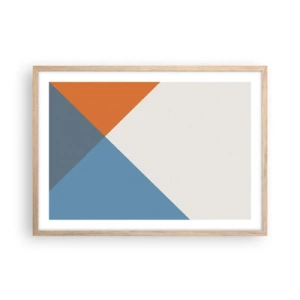 Poster in einem Rahmen aus heller Eiche - In einem Winkel… - 70x50 cm