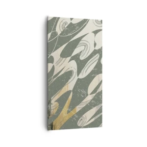 Bild auf Leinwand - Leinwandbild - Rhythmische Abstraktion - 65x120 cm