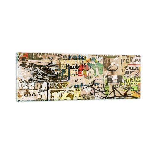 Glasbild - Bild auf glas - Ach, es passiert... - 90x30 cm