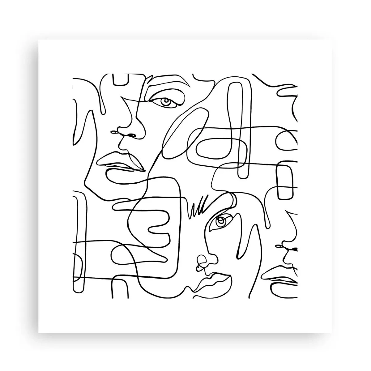 Poster - In verworrenen Gefühlen - 30x30 cm