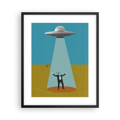 Poster in einem schwarzem Rahmen - Nahe Begegnung - 40x50 cm