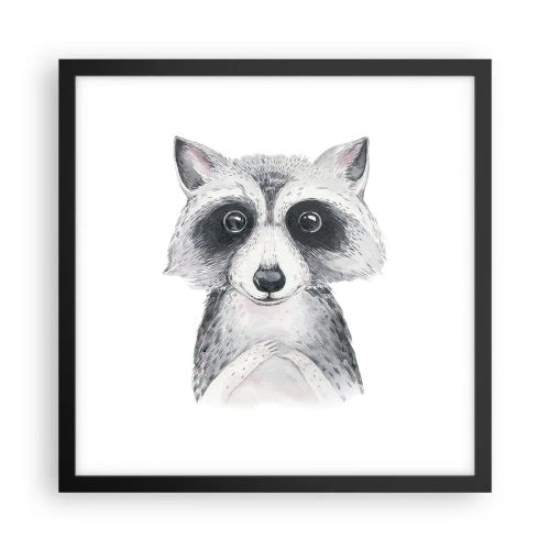 Poster in einem schwarzem Rahmen - Ein Moment zum Bewegen - 40x40 cm